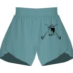 Ladies Flowy Overlay Shorts Thumbnail