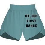 Ladies Flowy Overlay Shorts Thumbnail