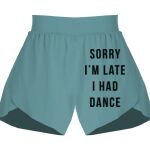 Ladies Flowy Overlay Shorts Thumbnail