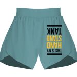 Ladies Flowy Overlay Shorts Thumbnail