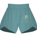 Ladies Flowy Overlay Shorts Thumbnail