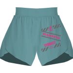 Ladies Flowy Overlay Shorts Thumbnail