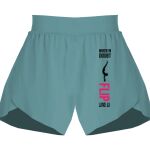 Ladies Flowy Overlay Shorts Thumbnail