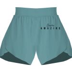 Ladies Flowy Overlay Shorts Thumbnail