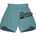 Ladies Flowy Overlay Shorts Thumbnail