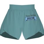 Ladies Flowy Overlay Shorts Thumbnail