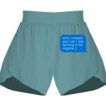 Ladies Flowy Overlay Shorts Thumbnail