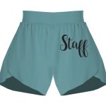 Ladies Flowy Overlay Shorts Thumbnail