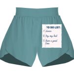 Ladies Flowy Overlay Shorts Thumbnail