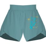 Ladies Flowy Overlay Shorts Thumbnail