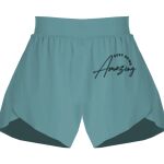 Ladies Flowy Overlay Shorts Thumbnail