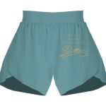 Ladies Flowy Overlay Shorts Thumbnail