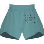 Ladies Flowy Overlay Shorts Thumbnail