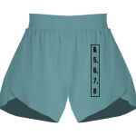 Ladies Flowy Overlay Shorts Thumbnail