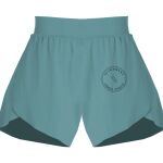 Ladies Flowy Overlay Shorts Thumbnail