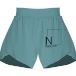 Ladies Flowy Overlay Shorts Thumbnail