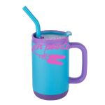 Abelia SS Sip & Twist Lid Mug w/Straw - 16oz Thumbnail
