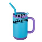 Abelia SS Sip & Twist Lid Mug w/Straw - 16oz Thumbnail
