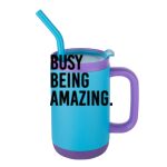 Abelia SS Sip & Twist Lid Mug w/Straw - 16oz Thumbnail