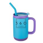 Abelia SS Sip & Twist Lid Mug w/Straw - 16oz Thumbnail