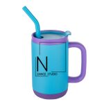 Abelia SS Sip & Twist Lid Mug w/Straw - 16oz Thumbnail