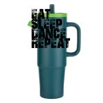 Kentia SS Travel Mug w/Silicone Straw & Charm Holder - 30oz Thumbnail