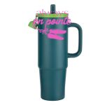 Kentia SS Travel Mug w/Silicone Straw & Charm Holder - 30oz Thumbnail