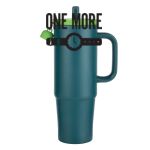 Kentia SS Travel Mug w/Silicone Straw & Charm Holder - 30oz Thumbnail