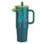 Kentia SS Travel Mug w/Silicone Straw & Charm Holder - 30oz Thumbnail