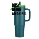 Kentia SS Travel Mug w/Silicone Straw & Charm Holder - 30oz Thumbnail