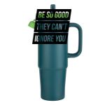 Kentia SS Travel Mug w/Silicone Straw & Charm Holder - 30oz Thumbnail
