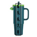 Kentia SS Travel Mug w/Silicone Straw & Charm Holder - 30oz Thumbnail