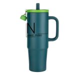 Kentia SS Travel Mug w/Silicone Straw & Charm Holder - 30oz Thumbnail